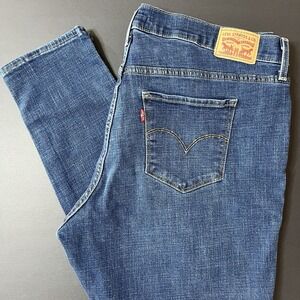 Levi's 711 Skinny Jeans Women's Size 18W Blue Denim 2020 Y2K Classic